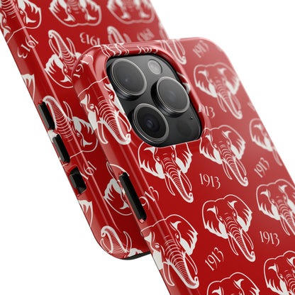Red 1913 Elephant Phone Case