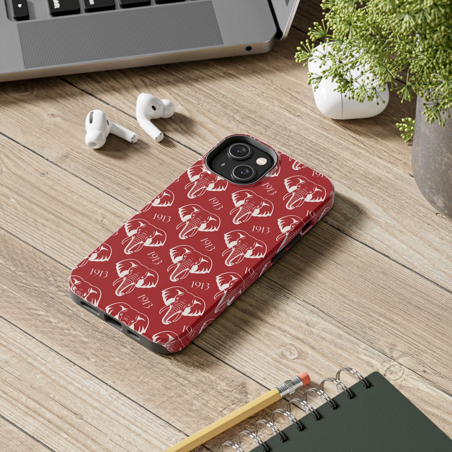 Red 1913 Elephant Phone Case