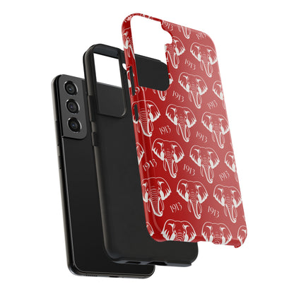 Red 1913 Elephant Phone Case