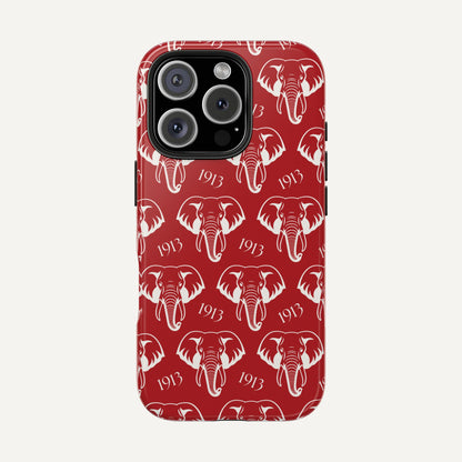 Red 1913 Elephant Phone Case