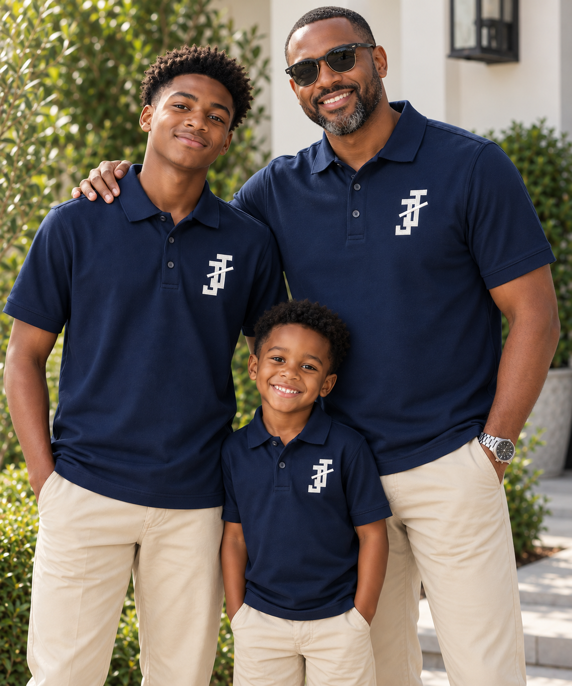 Jack and Jill Embroidered Polo for Dads and Jacks