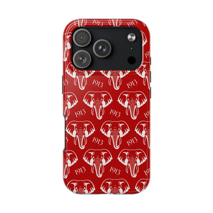 Red 1913 Elephant Phone Case