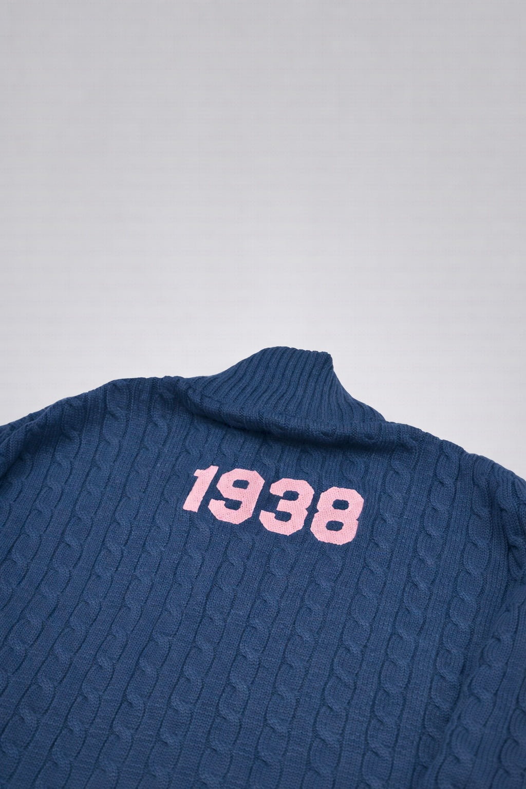 Jack and Jill of America Quarter Zip Cable Knit Sweater