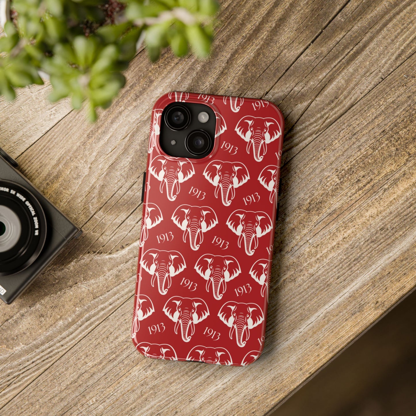 Red 1913 Elephant Phone Case