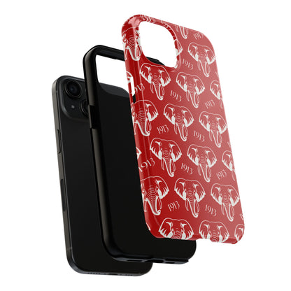 Red 1913 Elephant Phone Case