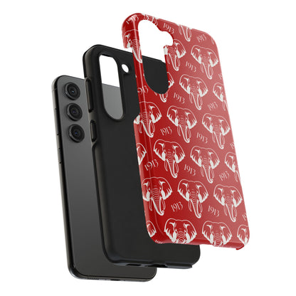 Red 1913 Elephant Phone Case