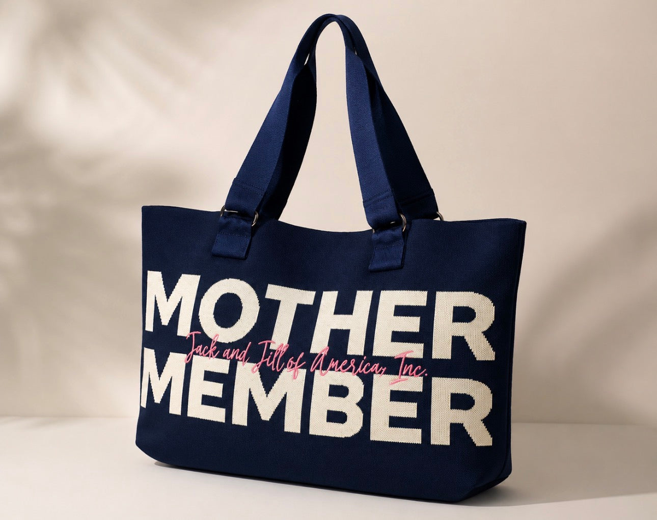 Knit tote bag