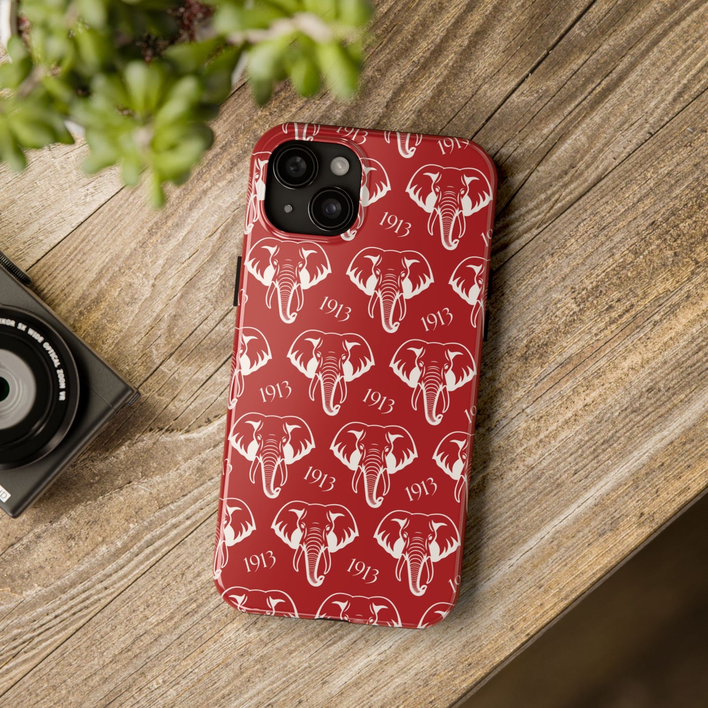 Red 1913 Elephant Phone Case