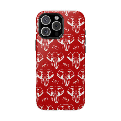Red 1913 Elephant Phone Case