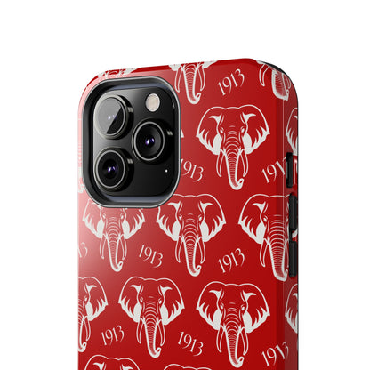 Red 1913 Elephant Phone Case
