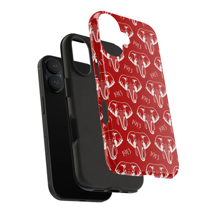Red 1913 Elephant Phone Case