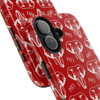 Red 1913 Elephant Phone Case