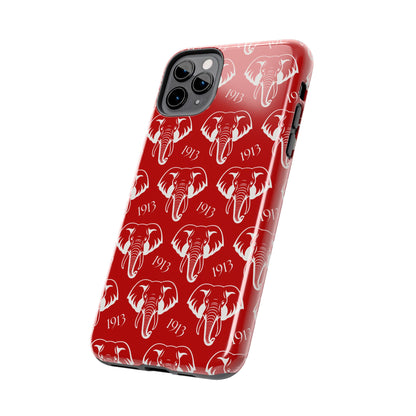 Red 1913 Elephant Phone Case