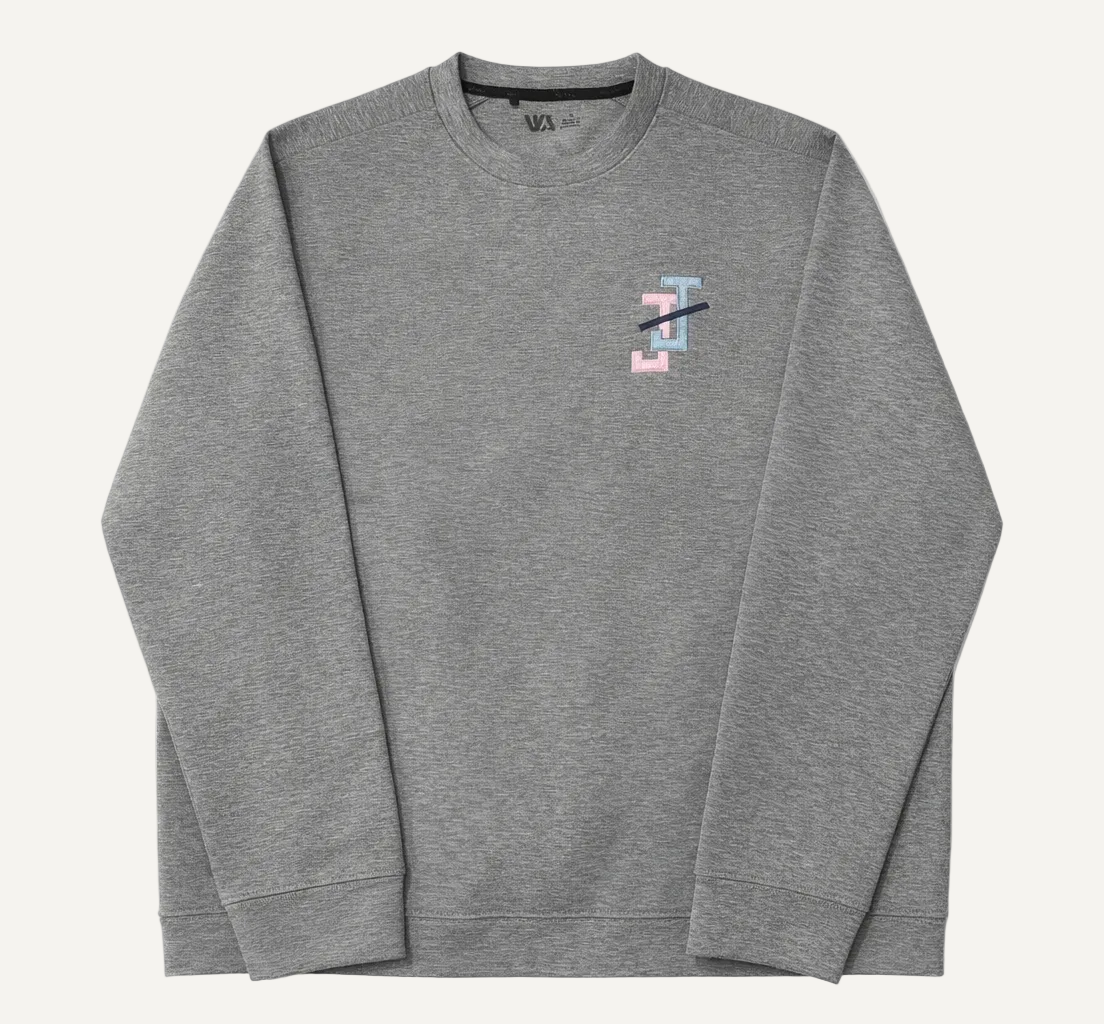 Gray Jack and Jill Embroidered Golf Pullover for Jack and Jill Dad Gift