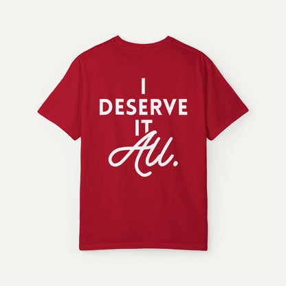 Kendrick Lamar lyrics shirt - I deserve it all
