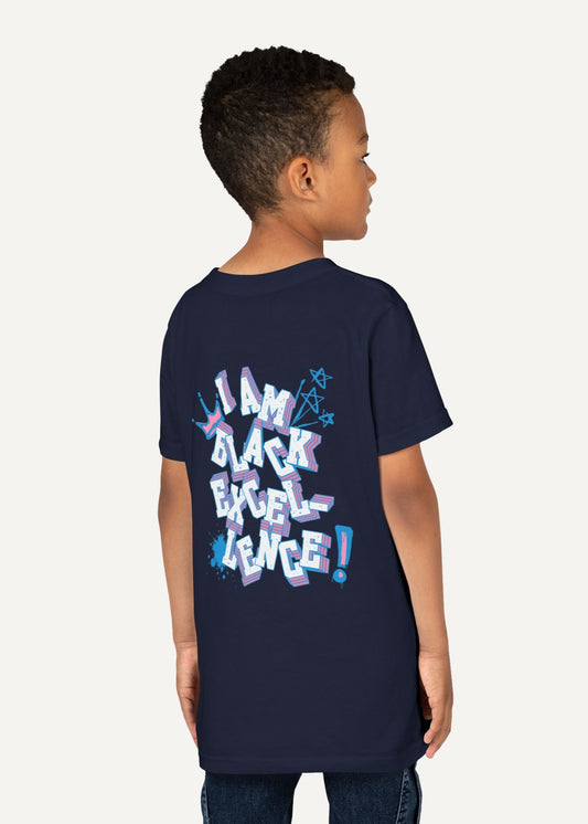 I am Black Excellence Unisex T Shirt for Jack and Jill Kids