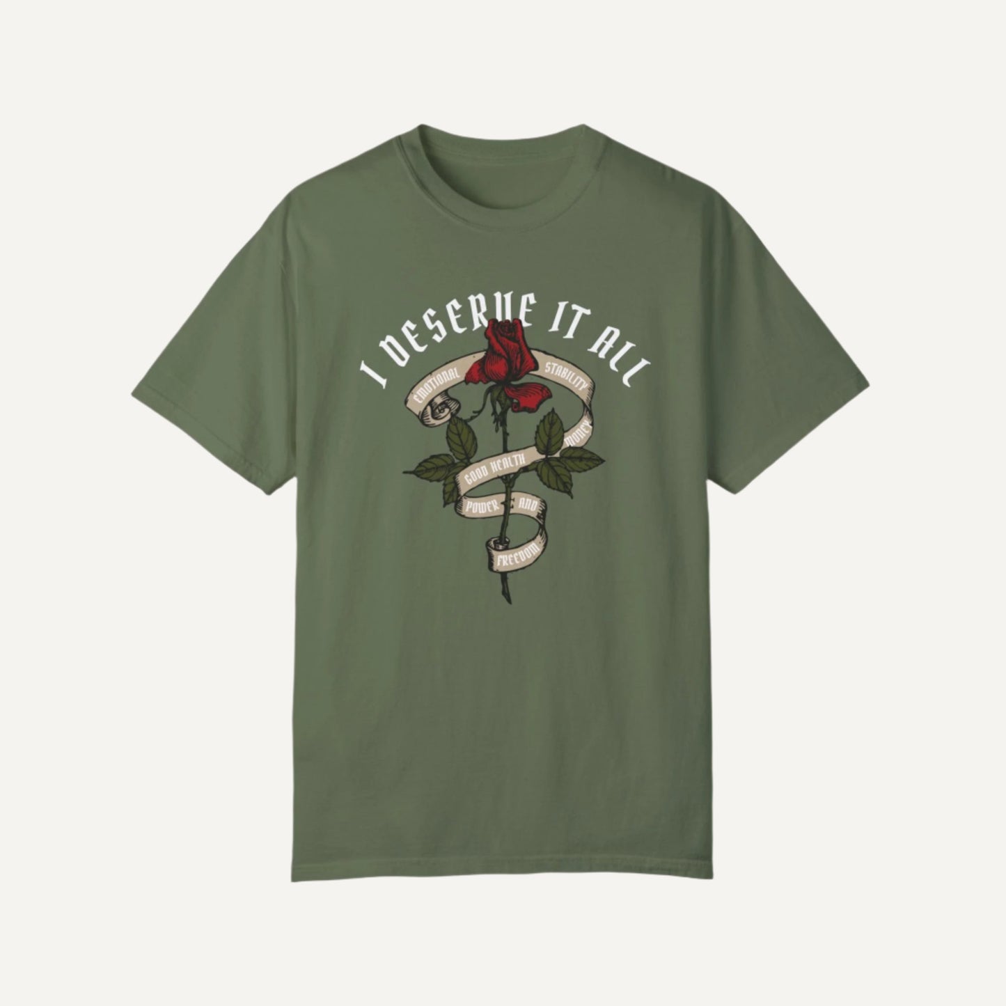 Kendrick Lamar I deserve it all shirt - sage