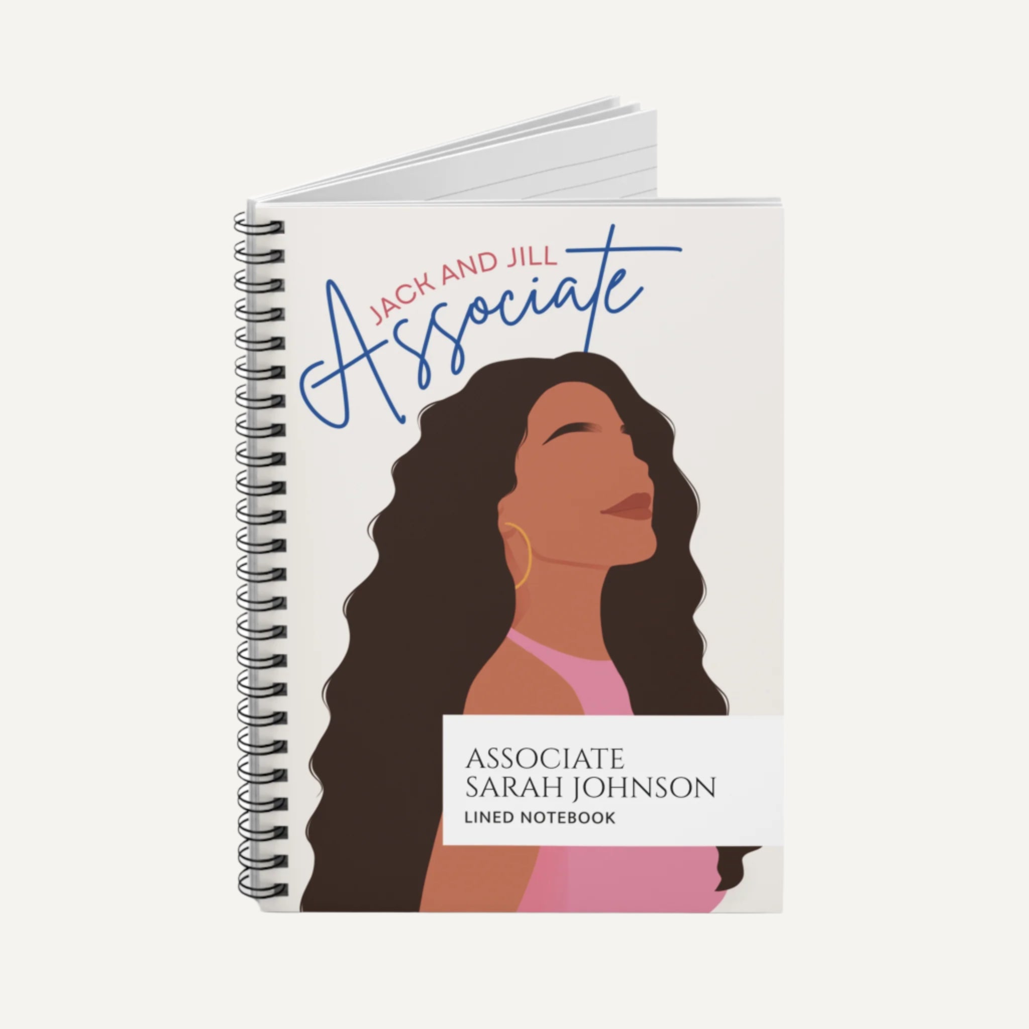 Notebook Associate Jack and Jill Associate Personalized Softcover Spiral Notebook – On the ...