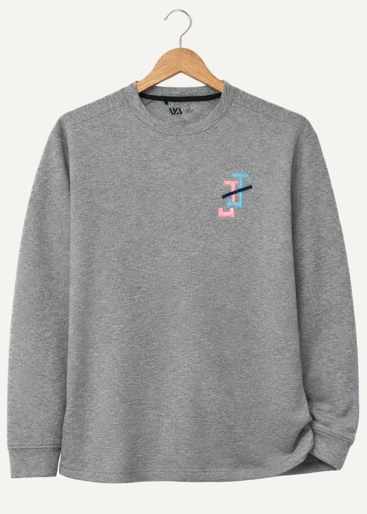 Gray Jack and Jill Embroidered Golf Pullover for Jack and Jill Dad Gift
