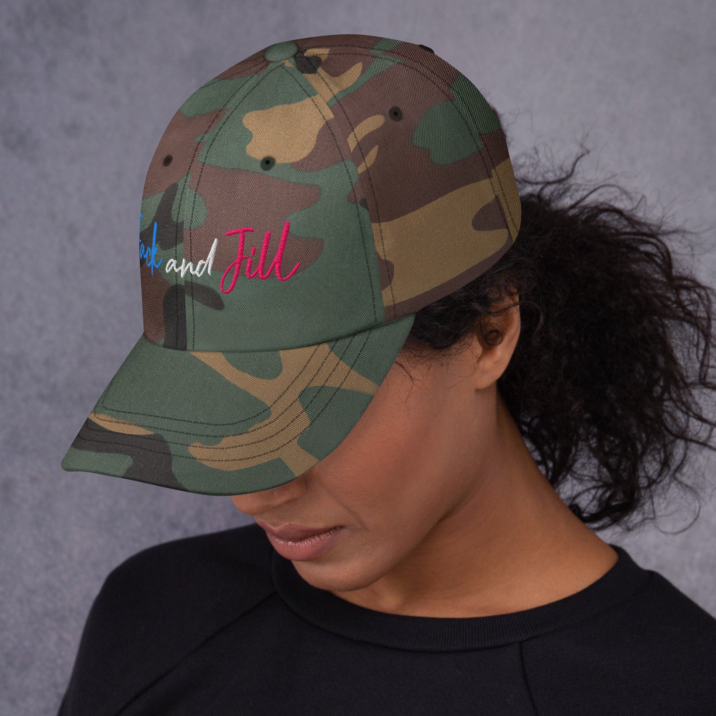 Jack and Jill Embroidered Hat