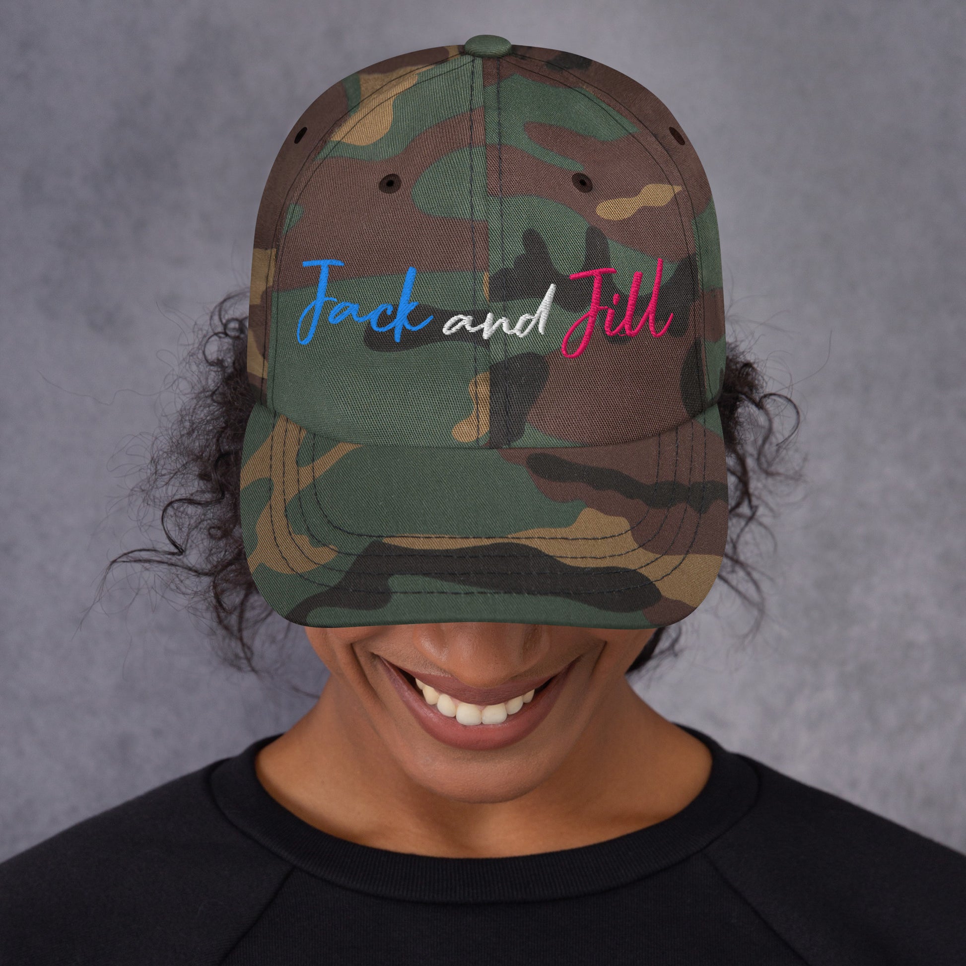 Jack and Jill Embroidered Hat