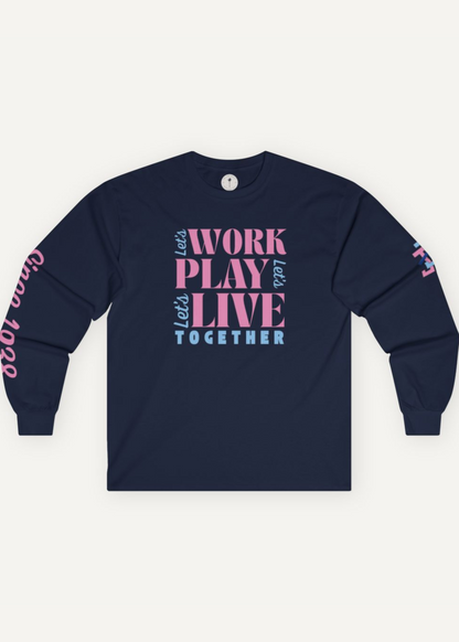 JJOA Work Play Live Unisex Long Sleeve Tee