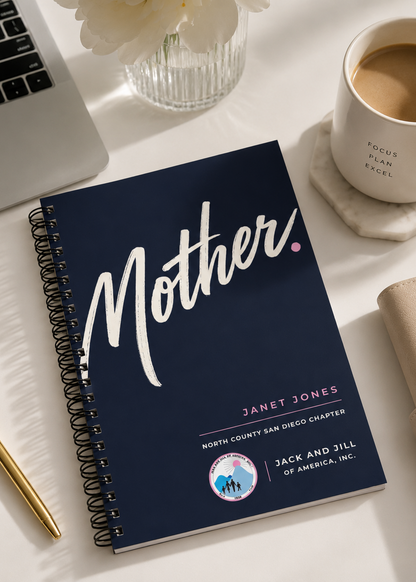 Jack and Jill of America Personalized spiral notebook gift for Jack and Jill moms