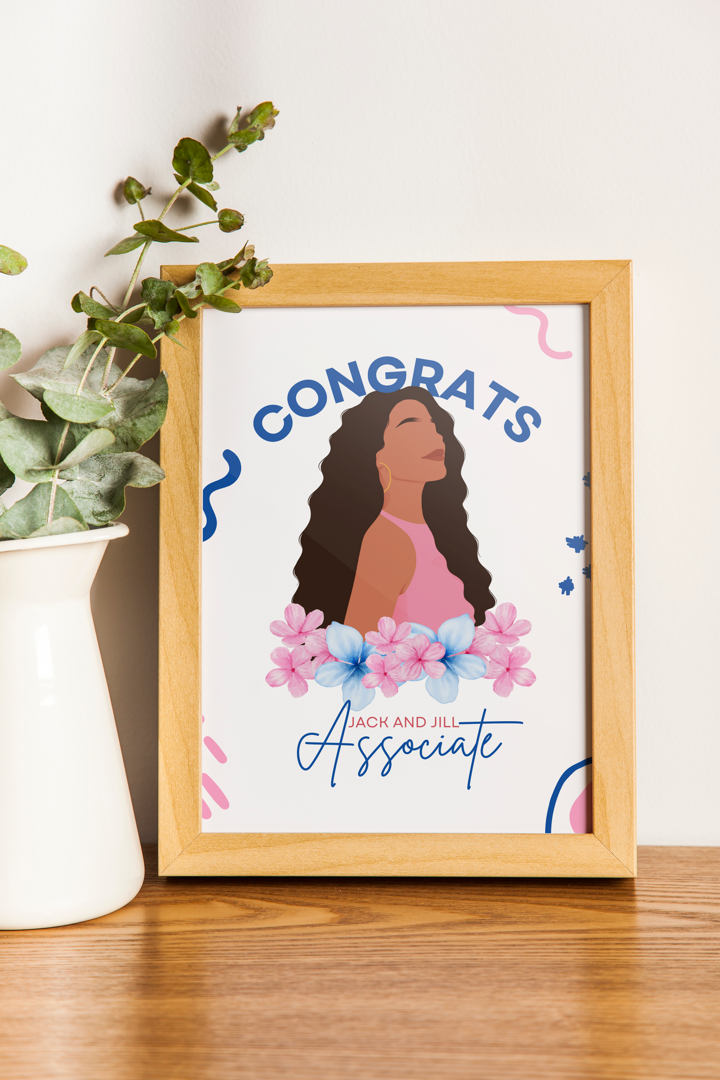 Jack and Jill of America Associate Greeting Card - Framed