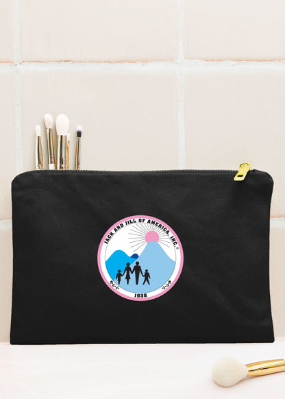Jack and Jill of America Makeup Pouch - Black