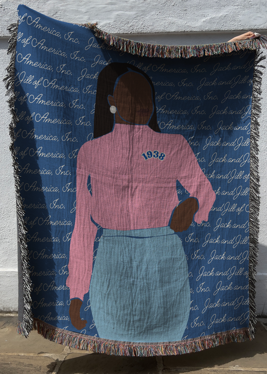 Jack and Jill of America Mother Woven Blanket Gift