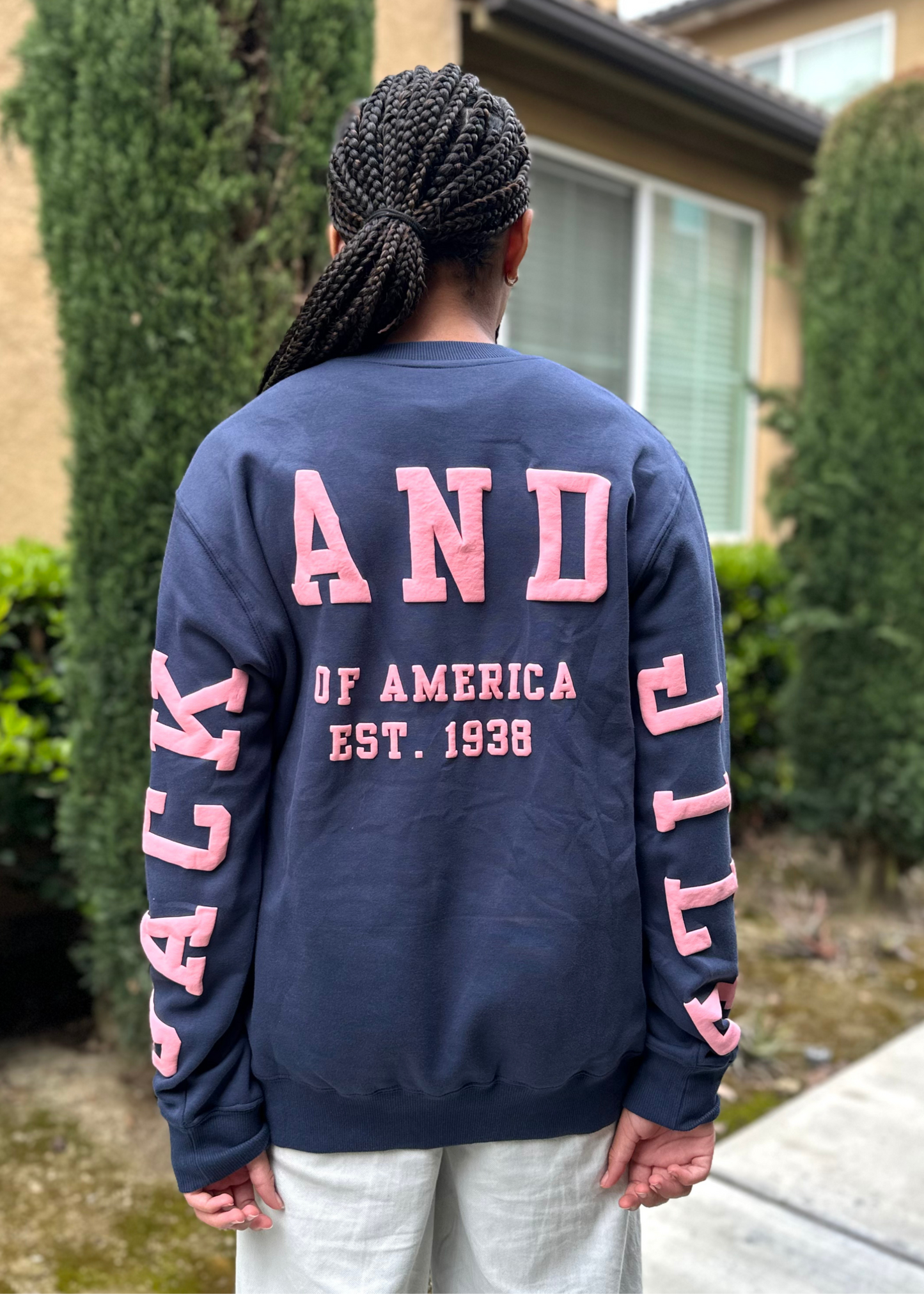 Jack and Jill of America Apparel for Teens Puff Print Sweatshirt