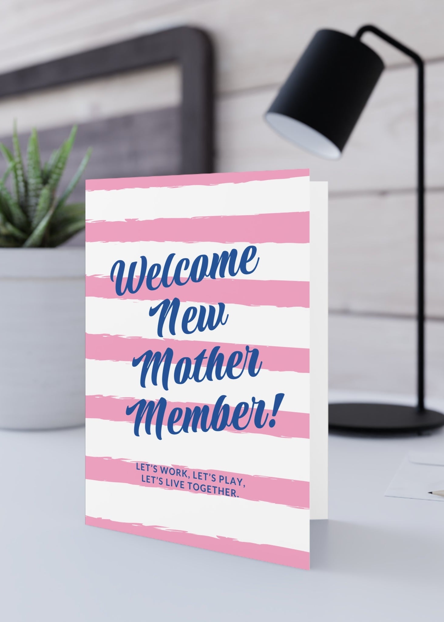 Jack and Jill of America welcome new mother member greeting card