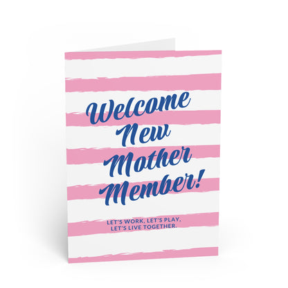 Jack and Jill of America welcome new mother member greeting card