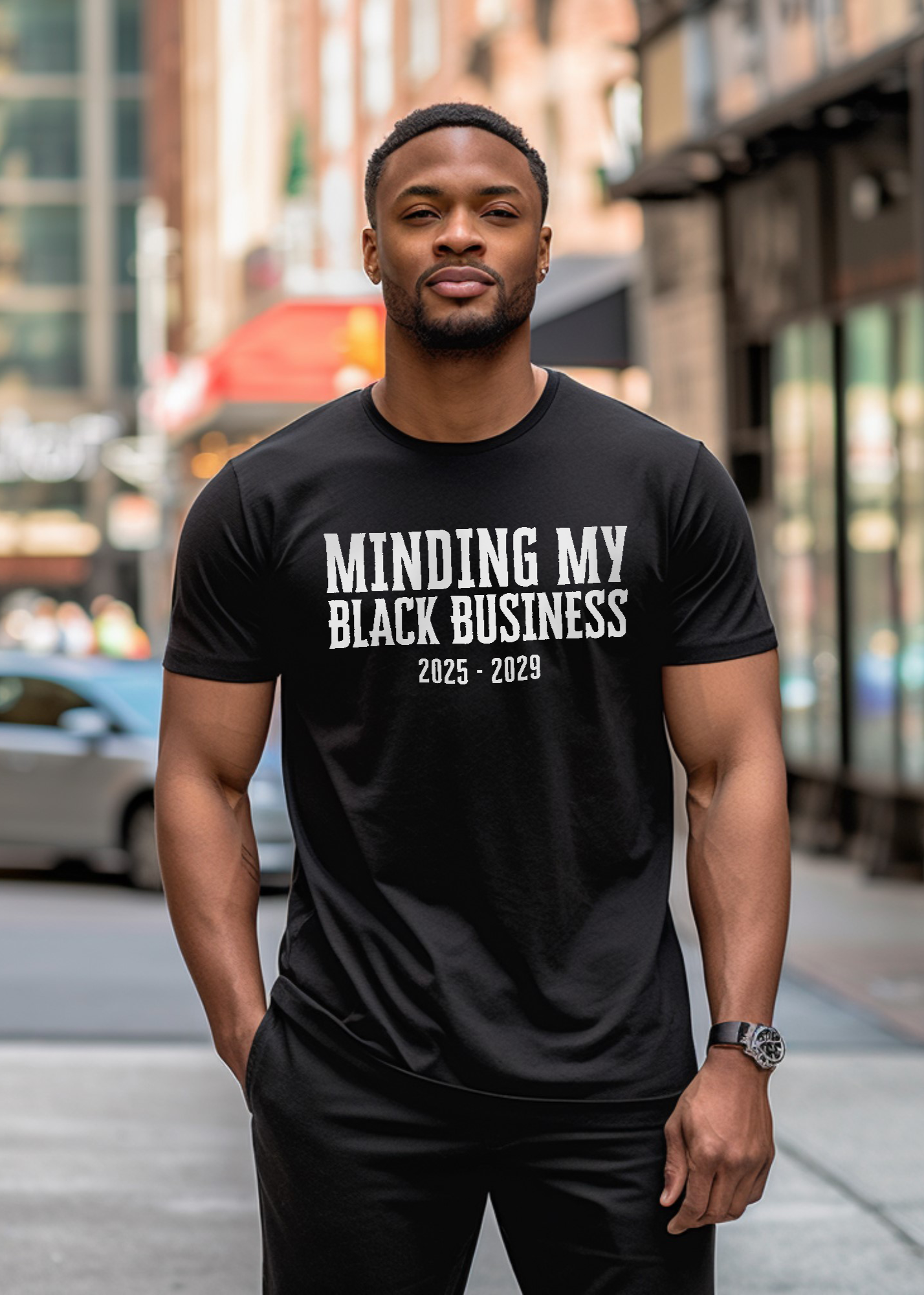 Minding my Black Business Shirt - Black