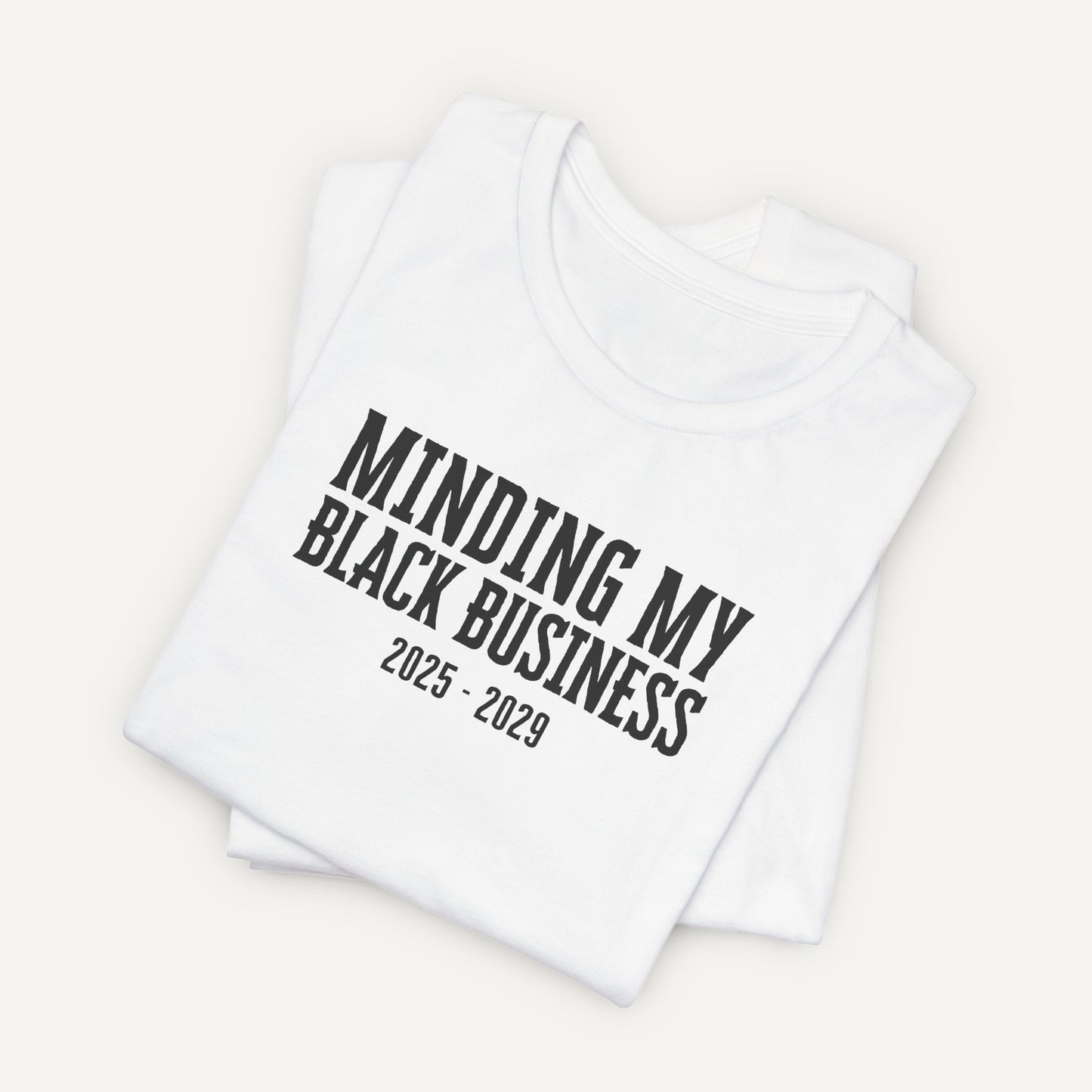 Minding my Black Business Shirt - White