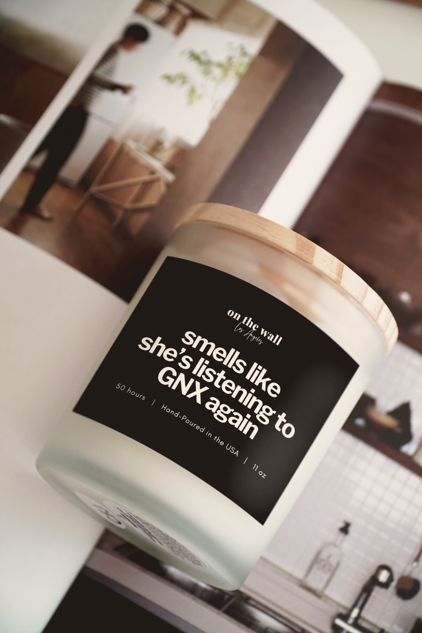 Kendrick Kamar fan gift - Smells like shes listening to GNX again candle