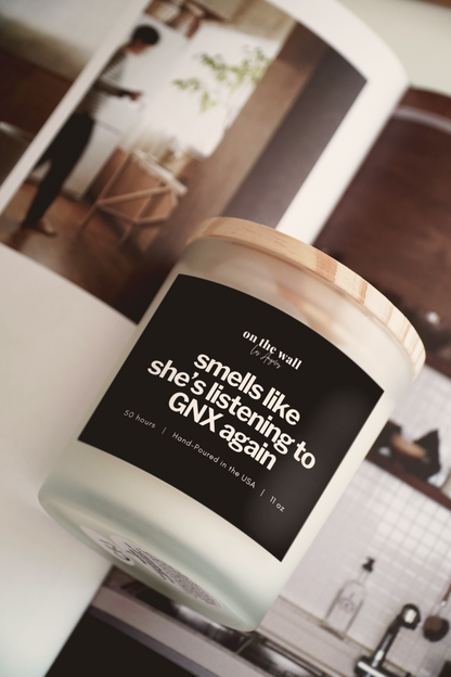 Kendrick Kamar fan gift - Smells like shes listening to GNX again candle