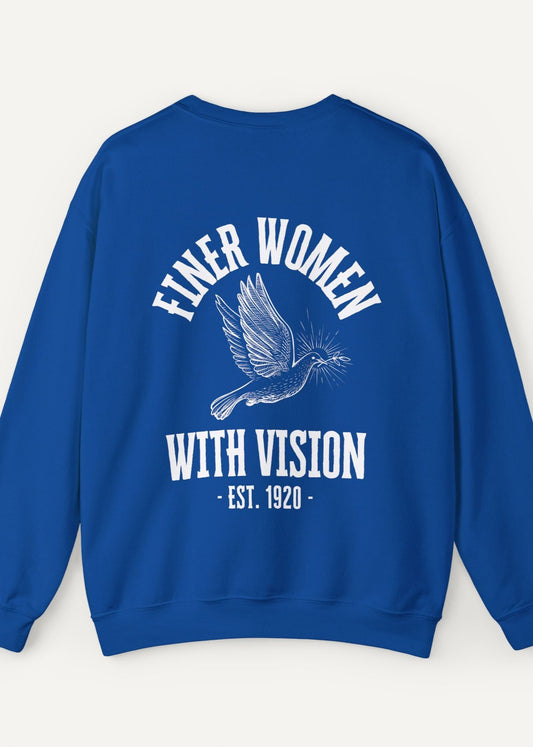 finer women with vision z phi b 1920 seatshirt
