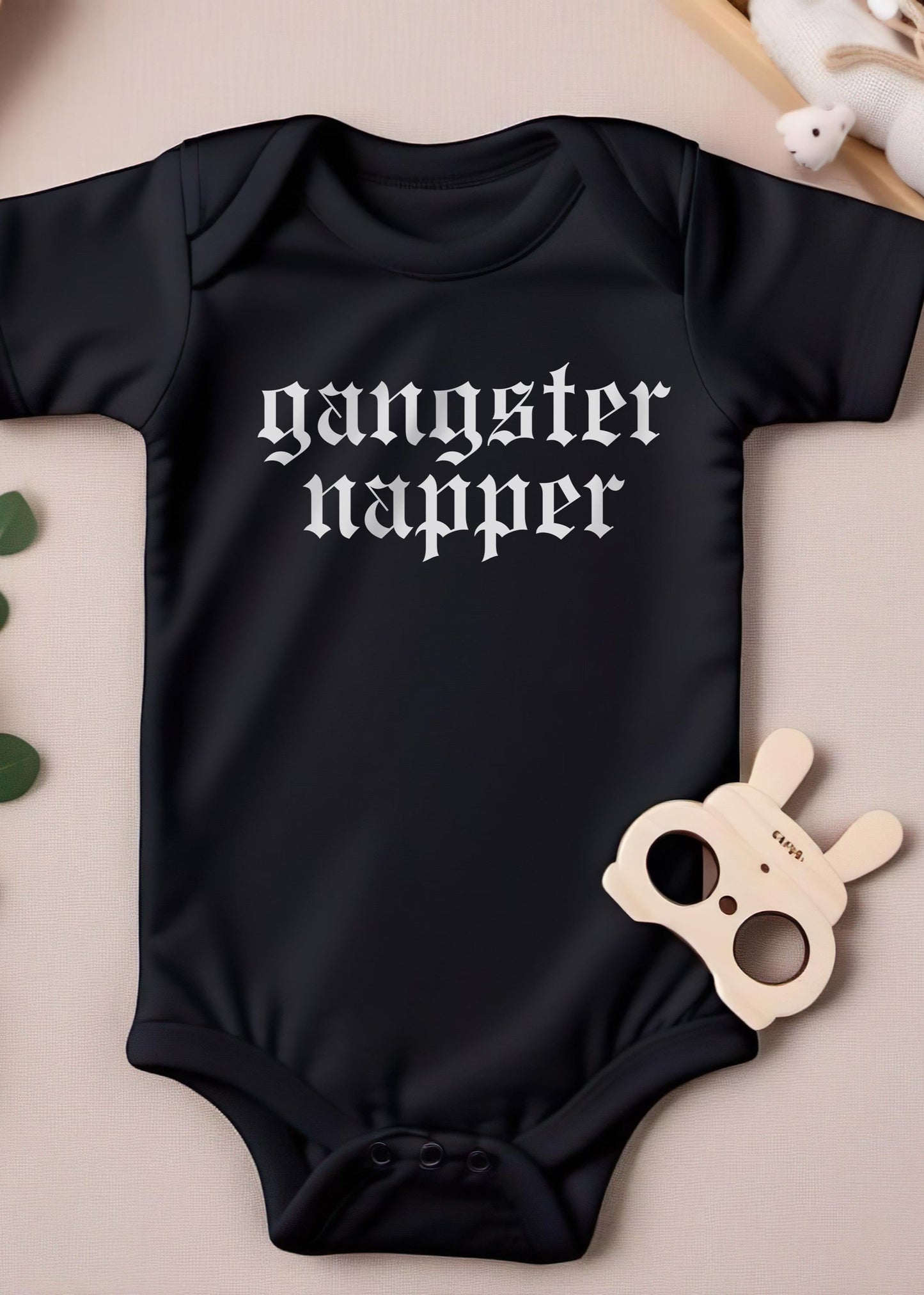 hip hop baby onesie gangster napper baby bodysuit for funny baby shower gift