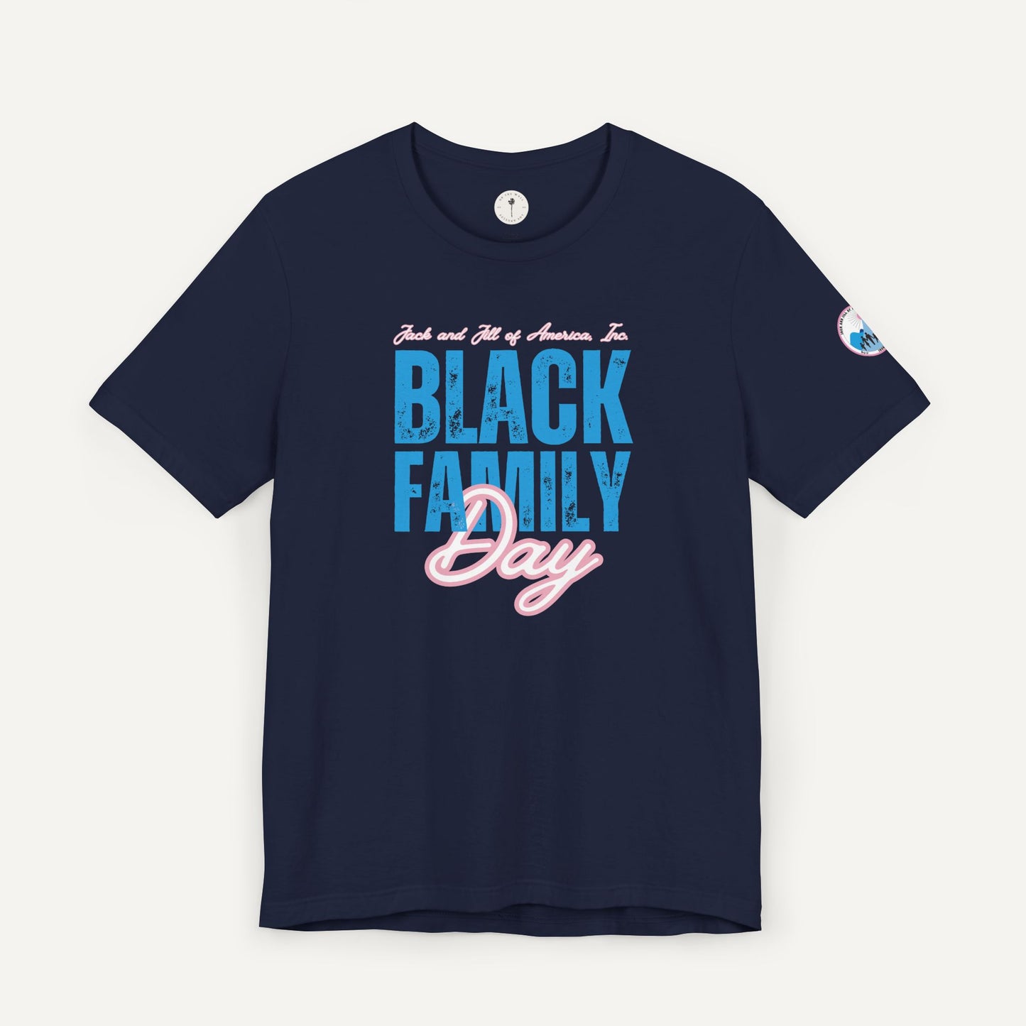 jack and jill of america black family day shirt - navy