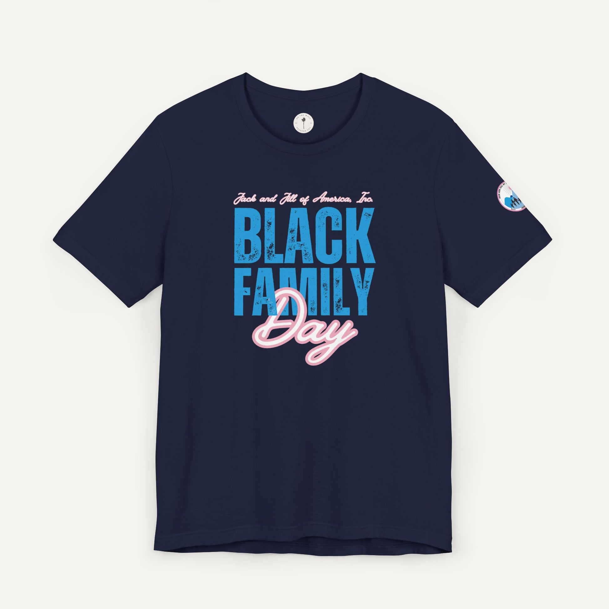 jack and jill of america black family day shirt - navy