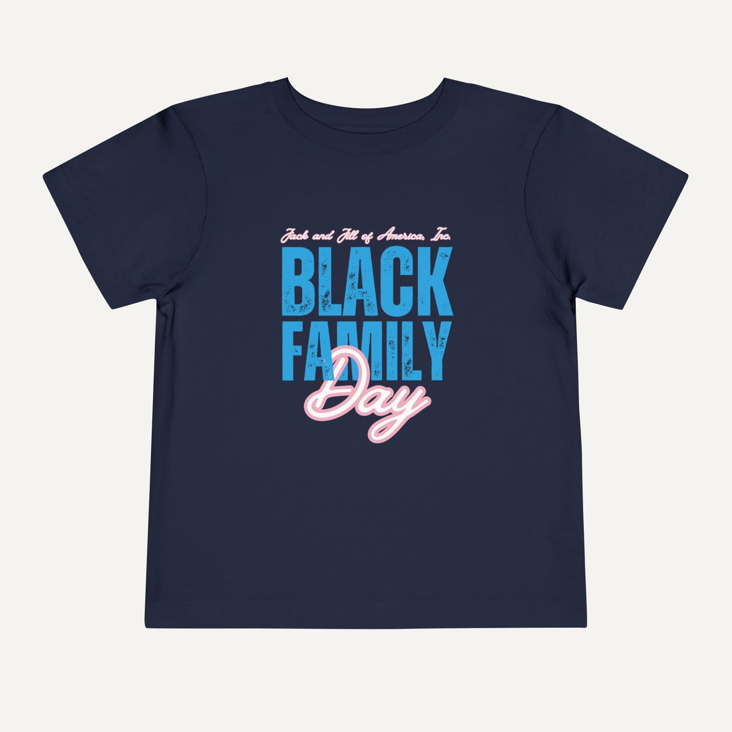 jack and jill of america black family day kids shirt - navy