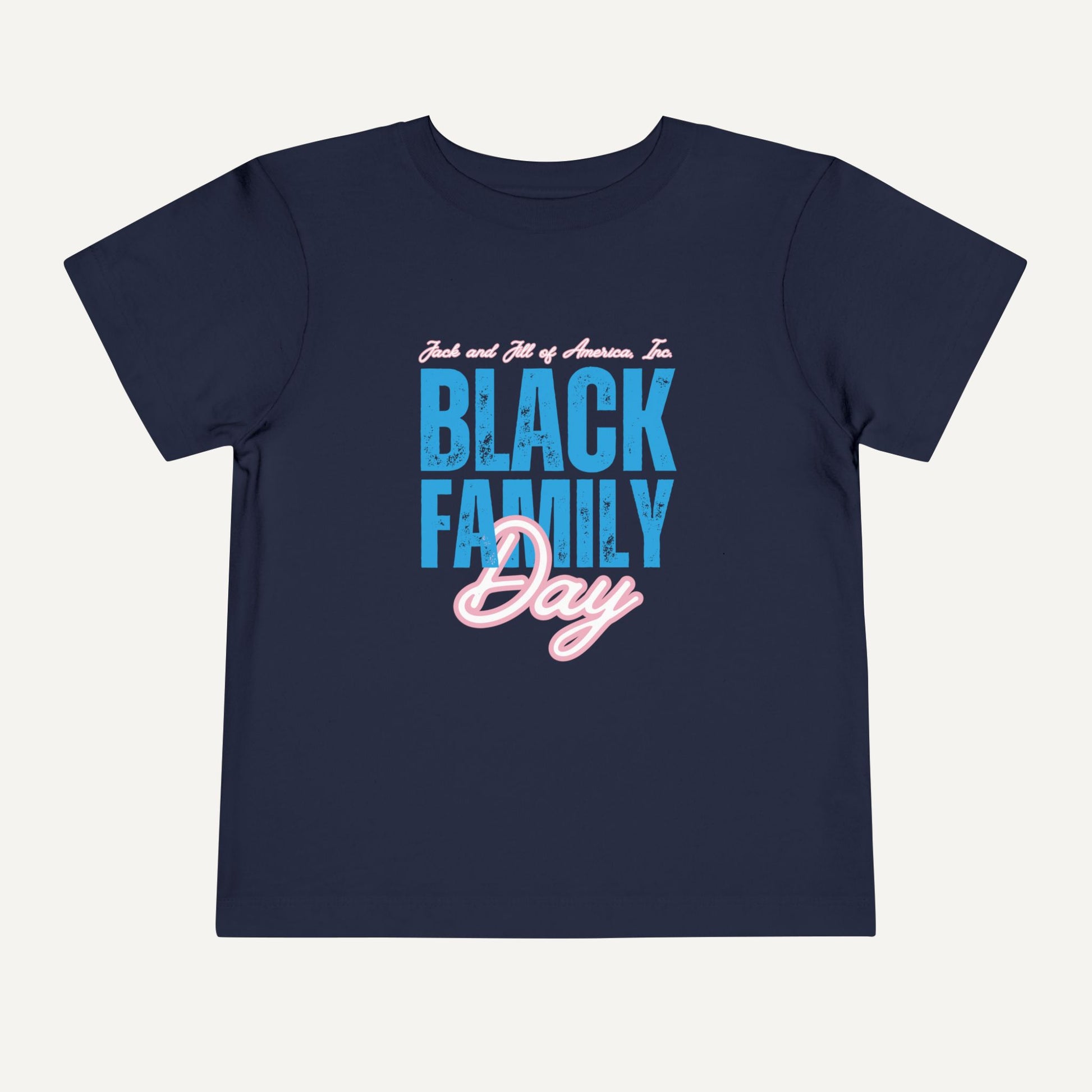 jack and jill of america black family day kids shirt - navy