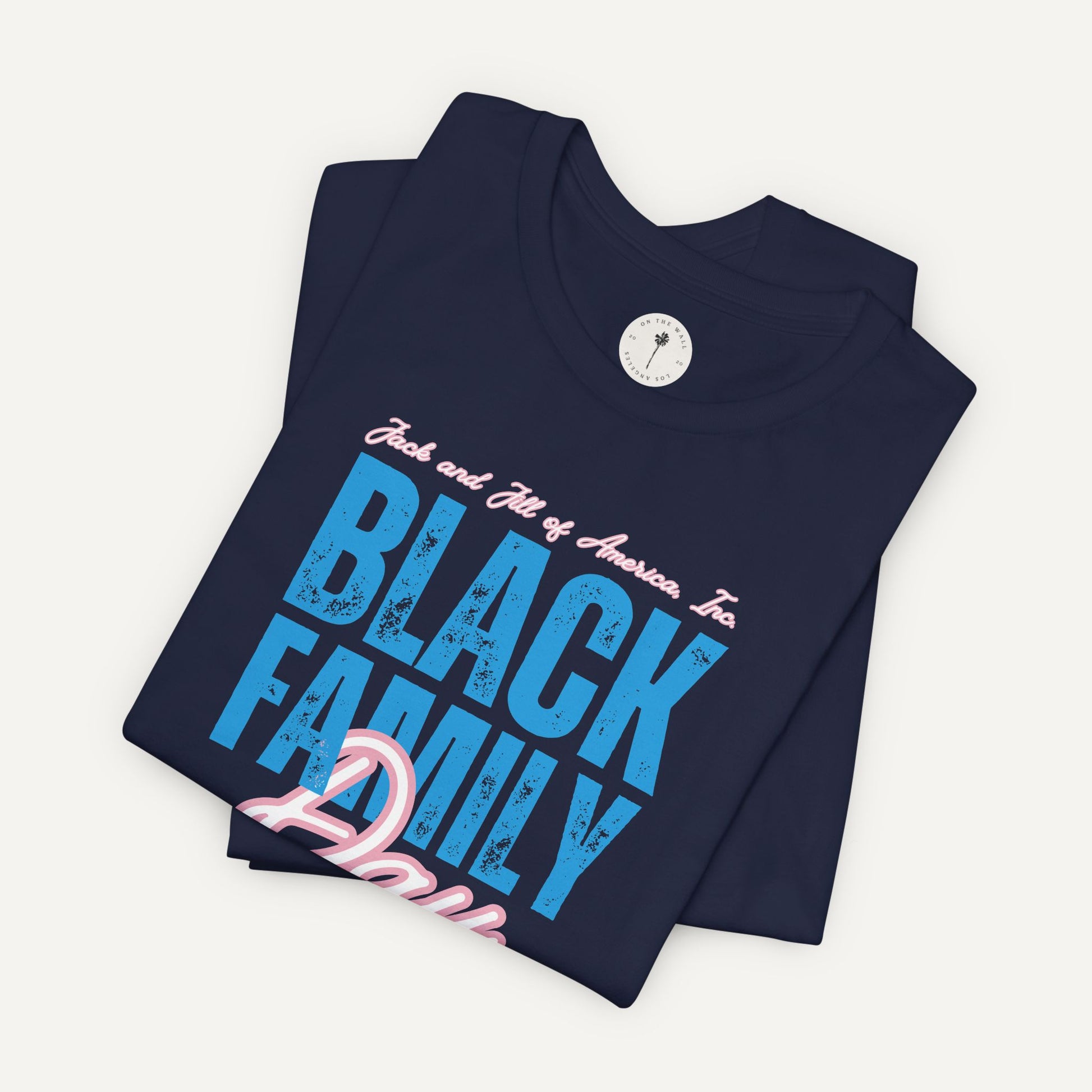 jack and jill of america black family day shirt - navy 