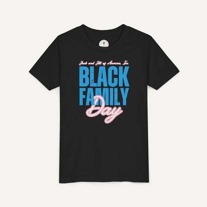 jack and jill of america black family day youth shirt - black