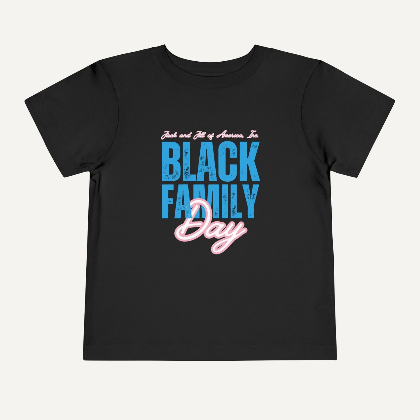jack and jill of america black family day kids shirt - black
