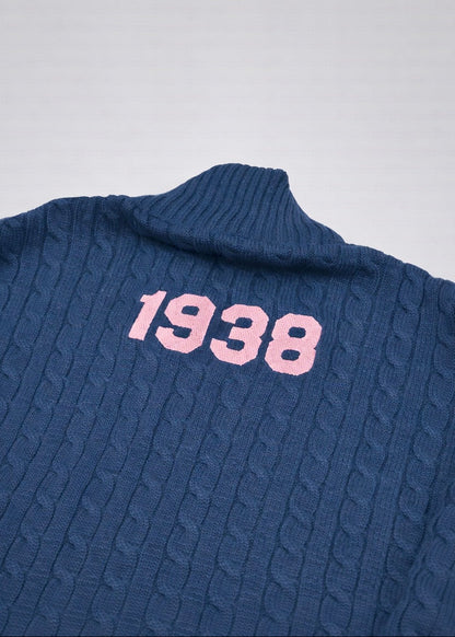 jack and jill of america cable knit quarter zip