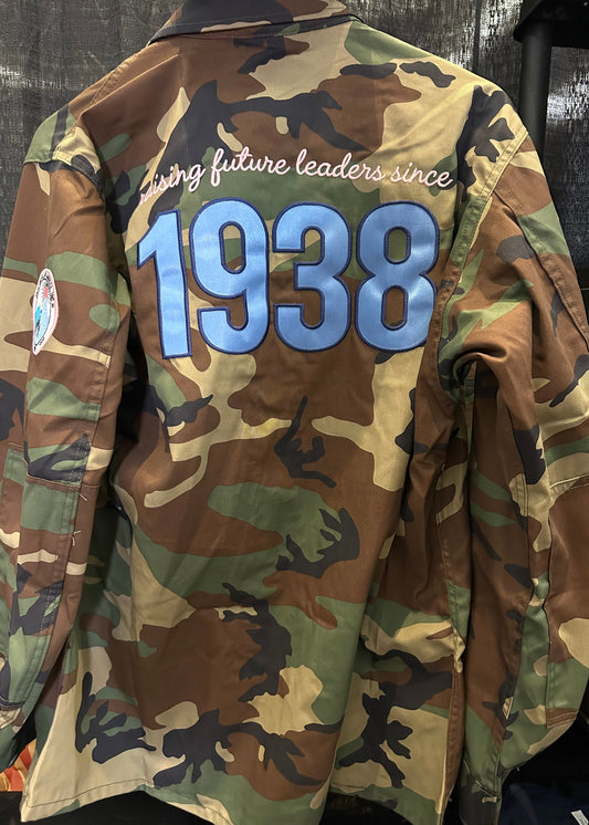 jack and jill of america camo jacket - back view