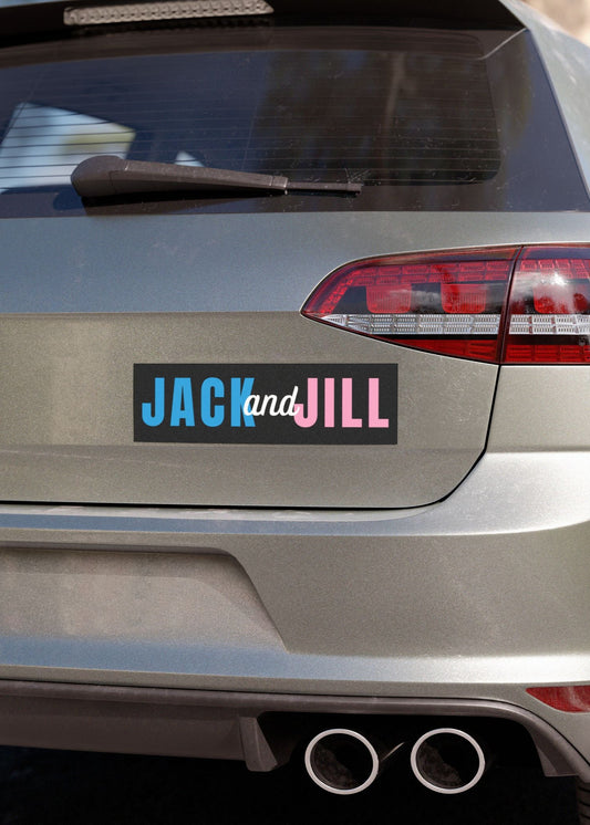 jack and jill of america car magnet - black