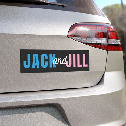jack and jill of america car magnet - black